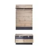 Trendteam Coast Garderoben-Set 2-teilig Paneel Wotan Eiche / Grau Melamin -Baby Online Shop coast gd 1747 915 83 frontal
