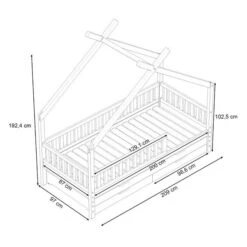 Nature Kid Clara Hausbett Natur 90 X 200 Cm Inkl. Gästebett Und Bettkasten 11 Nature Kid Clara Hausbett Natur 90 X 200 Cm Inkl. Gästebett Und Bettkasten -Baby Online Shop como masse