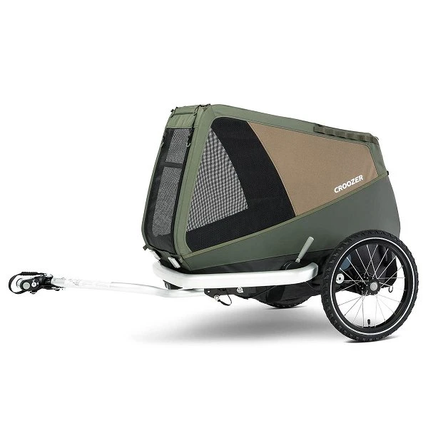 Croozer Dog Enna Moss Green Fahrradanhänger Für Mittelgroße Hunde Geeignet 3 Croozer Dog Enna Moss Green Fahrradanhänger Für Mittelgroße Hunde Geeignet