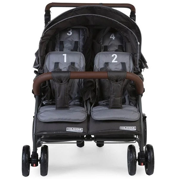 Childhome Neuer Quadruple Autobrake Vierlingswagen Anthrazit - Robust Und Komfortabel 5 Childhome Neuer Quadruple Autobrake Vierlingswagen Anthrazit - Robust Und Komfortabel – Bild 3