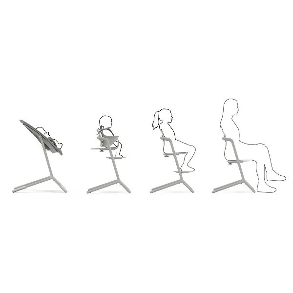 CYBEX LEMO Hochstuhl Suede Grey – Bild 4