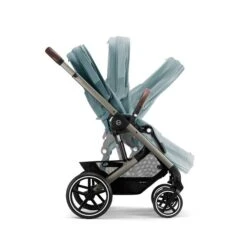 CYBEX Balios S LUX Kinderwagen + Cloud T I-Size Bundle Sky Blue -Baby Online Shop cyb 22 int y270 baliosslux tpe skbl folding steps screen hd