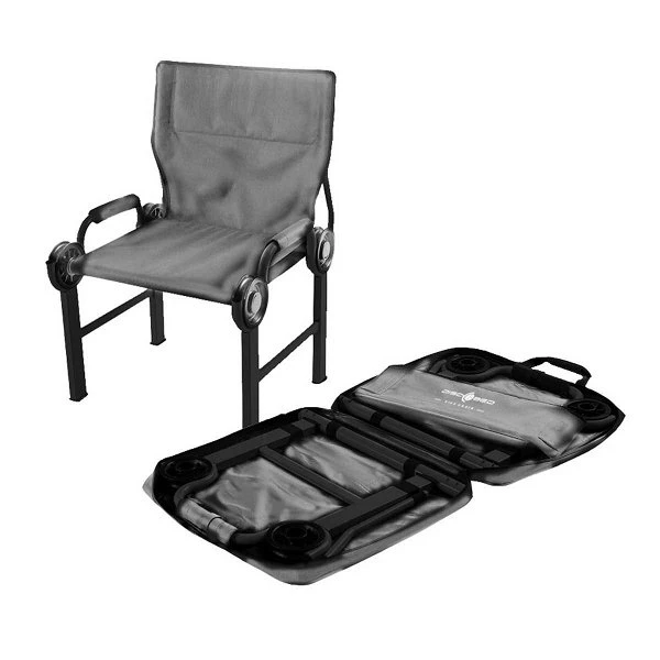 Disc-O-Bed Disc-Chair Campingstuhl Grau Enorm Belastbar Bis 350kg 3 Disc-O-Bed Disc-Chair Campingstuhl Grau Enorm Belastbar Bis 350kg