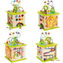 Hape Motorikwürfel Kleine Tierchen E1810 -Baby Online Shop e1810 medium cube 1