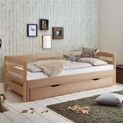 Relita EMILIA Einzelbett Buche Massiv Natur 90/180 X 200 Cm, Ausziehbar 11 Relita EMILIA Einzelbett Buche Massiv Natur 90/180 X 200 Cm, Ausziehbar -Baby Online Shop eb emma natur bettkasten 1