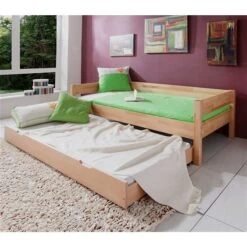 Relita NIK Einzelbett Buche Massiv Natur 90 X 200 Cm -Baby Online Shop eb nik natur bettkasten 2 gr 1