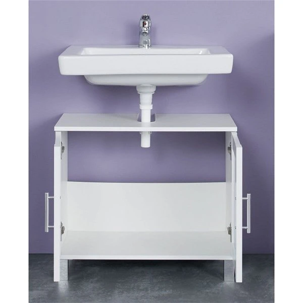 Trendteam Orlando Waschbeckenunterschrank Weiß Melamin 4 Trendteam Orlando Waschbeckenunterschrank Weiß Melamin – Bild 2