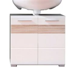 Trendteam Mezzo Badmöbel-Set Weiß / Eiche Sägerau Hell 11 Trendteam Mezzo Badmöbel-Set Weiß / Eiche Sägerau Hell -Baby Online Shop fs mezzo bad 128030141 2