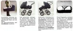 HESBA Concepto Kinderwagen Außen 286 Innen 200 Räder Schwarz 30 Cm -Baby Online Shop funktionen 800 2