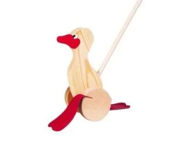 Goki Schiebetier Ente Mit Watschelschlappen