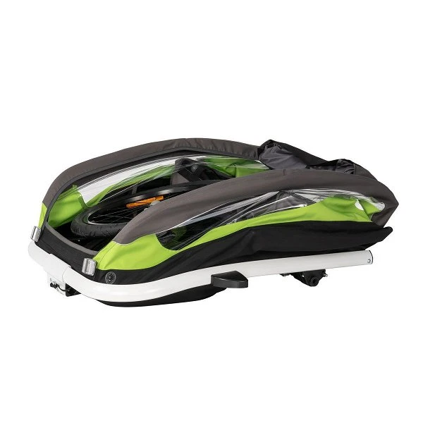 Hamax Traveller Fahrradanhänger Grün/Grau Inkl. Deichsel & Buggyrad 6 Hamax Traveller Fahrradanhänger Grün/Grau Inkl. Deichsel & Buggyrad – Bild 4