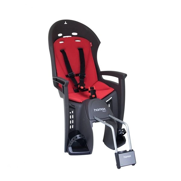 Hamax Smiley Fahrradsitz Grau/Rot Abschließbare Halterung | Portofrei 3 Hamax Smiley Fahrradsitz Grau/Rot Abschließbare Halterung | Portofrei