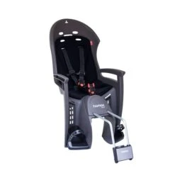 Hamax Smiley Fahrradsitz Grau/Schwarz Abschließbare Halterung | Portofrei