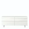 Hülsta Neo Sideboard 6 Schubkästen Lack Reinweiß