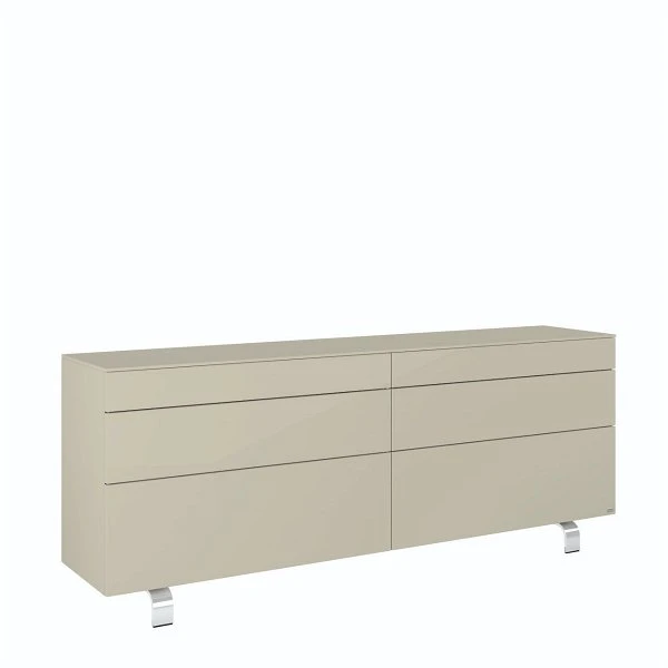 Hülsta Neo Sideboard 6 Schubkästen Lack Seidengrau 4 Hülsta Neo Sideboard 6 Schubkästen Lack Seidengrau – Bild 2