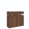 Hülsta Neo Highboard 2 Schubkästen Und 2 Türen Kernnussbaum