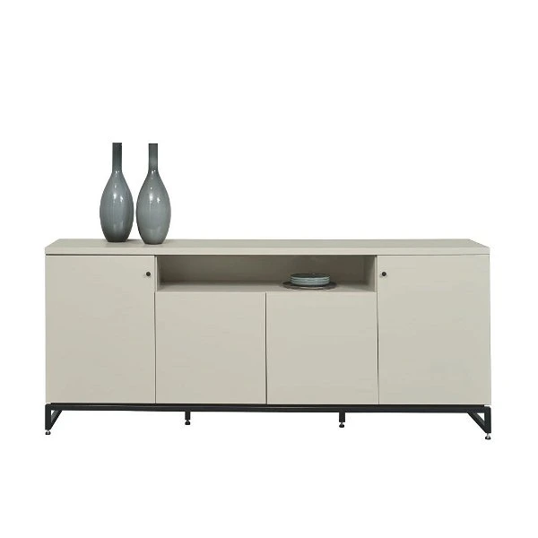 Now! Time By Hülsta Sideboard Mit Falttüren Lack-seidengrau, Metallgestell 4 Now! Time By Hülsta Sideboard Mit Falttüren Lack-seidengrau, Metallgestell – Bild 2
