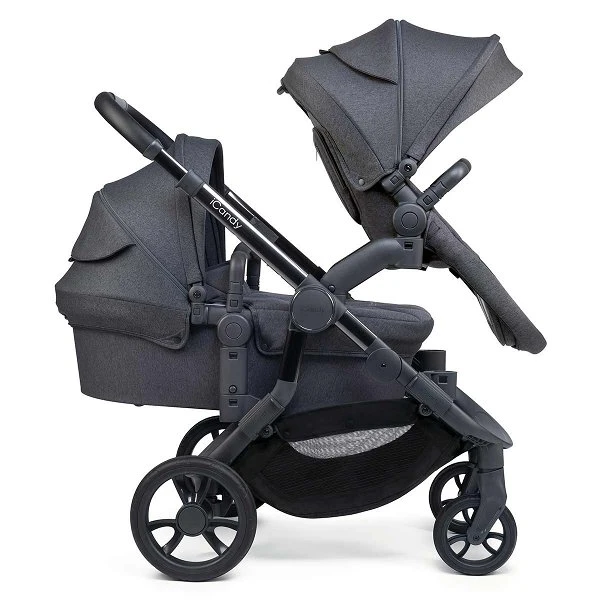 ICandy Orange Double Combo Dark Slate Marl Phantom Geschwisterkinderwagen | Inkl. Praktischem Zubehör – Bild 2