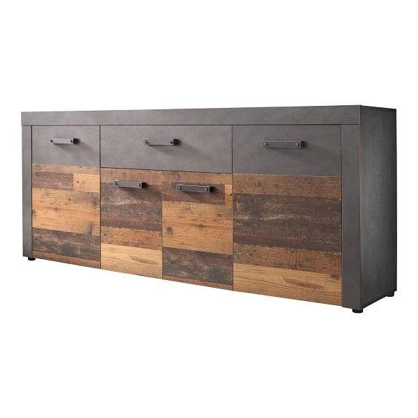 Trendteam Indy Sideboard Old Wood / Graphit Grau 3 Trendteam Indy Sideboard Old Wood / Graphit Grau