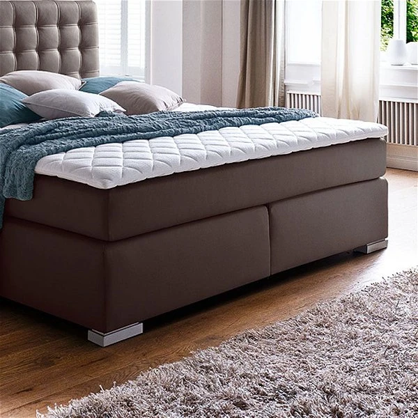 Meise Isa Boxspringbett 160 X 200 Cm Weiß Kunstleder - Inklusive Lieferung 4 Meise Isa Boxspringbett 160 X 200 Cm Weiß Kunstleder - Inklusive Lieferung – Bild 2
