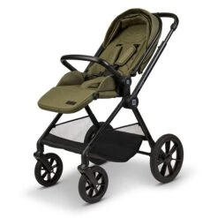 Moon Clicc Kombi-Kinderwagen Moss Green Melange Zubehör Bundle -Baby Online Shop k24 clicc 63980800 sportsitzoffen mossgreenmelange 802 8 frontleft 1