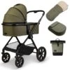 Moon Clicc Kombi-Kinderwagen Moss Green Melange Zubehör Bundle -Baby Online Shop k24 clicc 63980800 wanne mossgreenmelange 802 8 frontleft zubehoer bundle