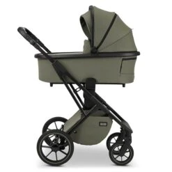 Moon Piú Kombi-Kinderwagen Moss Green/black Matt Zubehör Bundle -Baby Online Shop k24 piu 64960630 wanne mossgreen 655 3 right 1