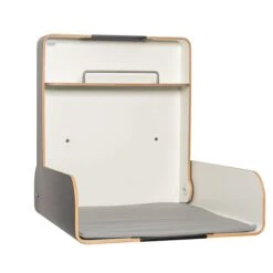 Timkid KAWAmaxi Wandwickeltisch Weiß / Anthrazit Inklusive Wickelmatte | Modern Design -Baby Online Shop kawamaxi offen anthrazit anthrazit 2
