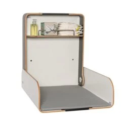 Timkid KAWAmidi Wandwickeltisch Weiß Inklusive Wickelmatte | Modern & Slim 5 Timkid KAWAmidi Wandwickeltisch Weiß Inklusive Wickelmatte | Modern & Slim -Baby Online Shop kawamidi offen weiss anthrazit 2