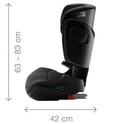 Britax Römer Kidfix M I-Size Cosmos Black Kindersitz Gruppe ECE R 129 / I-Size -Baby Online Shop kidfix m i size dimension images angle 01