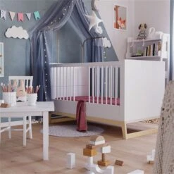 Nature Kid Paula Kinderbett 70 X 140 Cm Umbaubar Inklusive Umbauseiten Und Lattenrost -Baby Online Shop kinderzimmer paula pauline babybett ganz 2k 1500x1500