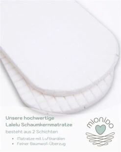 Mionido Stubenwagen Maxi Weiß Pyjamabär Grün Mit Garnierung, Matratze Und Matratzenbezug 10 Mionido Stubenwagen Maxi Weiß Pyjamabär Grün Mit Garnierung, Matratze Und Matratzenbezug -Baby Online Shop lalelu 2 schichten 2