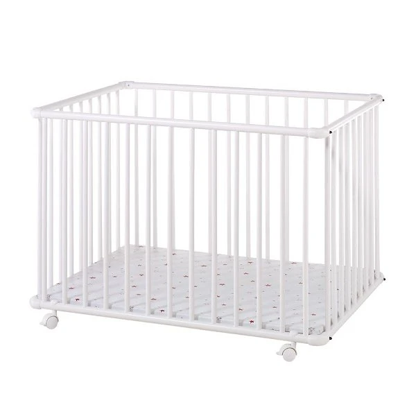 Schardt Laufgitter Basic Buche Massiv Weiß 75 X 100 Cm, Mit Laufrollen, Folie Sternchen Rot 4 Schardt Laufgitter Basic Buche Massiv Weiß 75 X 100 Cm, Mit Laufrollen, Folie Sternchen Rot – Bild 2