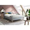 Meise Möbel Lena Polsterbett Stoffbezug Eisblau Holzfuß Eichefarbig 140 X 200 Cm -Baby Online Shop lena eisblau 72 6223 18 grob 1