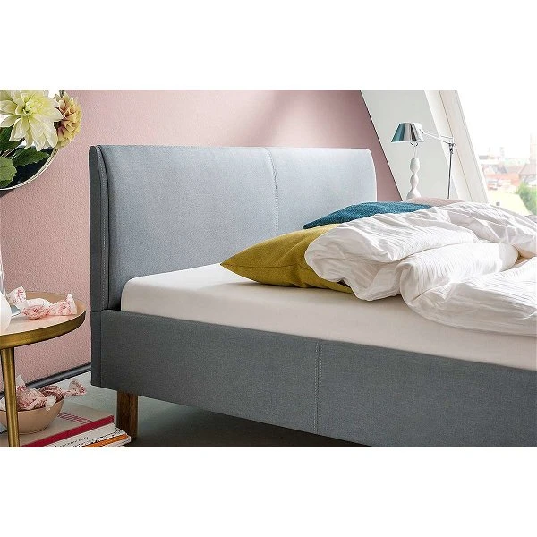 Meise Möbel Lena Polsterbett Stoffbezug Eisblau Holzfuß Eichefarbig 140 X 200 Cm 5 Meise Möbel Lena Polsterbett Stoffbezug Eisblau Holzfuß Eichefarbig 140 X 200 Cm – Bild 3