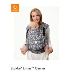Stokke® Limas™ Plus Babytrage Grey Melange -Baby Online Shop limasplus floralslate front 220425 0877 rt 1 1 1 1 1