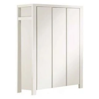 Schardt Milano Weiss Kleiderschrank 3 Türen Dekor Weiß/MDF Weiß 4 Schardt Milano Weiss Kleiderschrank 3 Türen Dekor Weiß/MDF Weiß – Bild 2