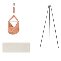 Moonboon Ökologische Federwiegen-Set Desert Mit Motor, Gestell Grau & Kokos-Einleger -Baby Online Shop moonboon federwiegen set desert grau