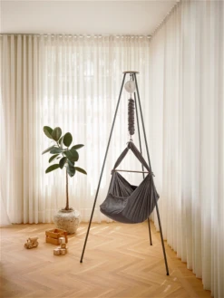 Moonboon Ökologische Federwiegen-Set Stone Mit Motor, Gestell Weiß & Kokos-Einleger -Baby Online Shop moonboon hammock stone 01