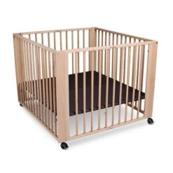 TiSsi Moritz Laufgitter Aus Massiv Buche Natur Platzsparend Faltbar Mit Rollen -Baby Online Shop moritz na mitte gr 1