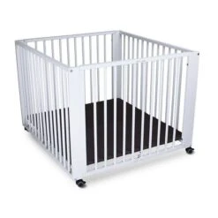 TiSsi Moritz Laufgitter Aus Massiv Buche Weiß Platzsparend Faltbar Mit Rollen -Baby Online Shop moritz ws unten gr 3