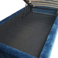 Nature Kid Viana Polsterbett Velour Rosa 120 X 200 Cm Mit Bettkasten -Baby Online Shop naturekid polsterbett viana detail bettkasten 4