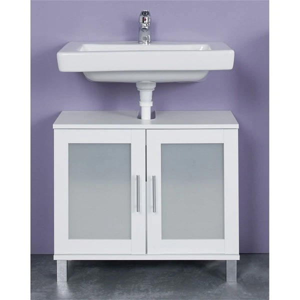 Trendteam Orlando Waschbeckenunterschrank Weiß Melamin 3 Trendteam Orlando Waschbeckenunterschrank Weiß Melamin