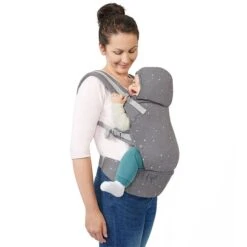Kinderkraft Huggy Babytrage Grey Sichere, Ergonomische Position -Baby Online Shop packshot 3 1