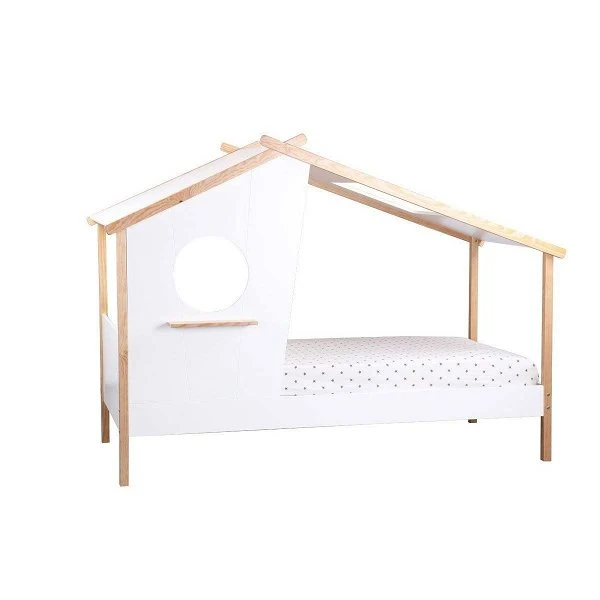 Nature Kid Sam Hausbett Weiß Kiefer Liegefläche 90 X 200 Cm 6 Nature Kid Sam Hausbett Weiß Kiefer Liegefläche 90 X 200 Cm – Bild 4