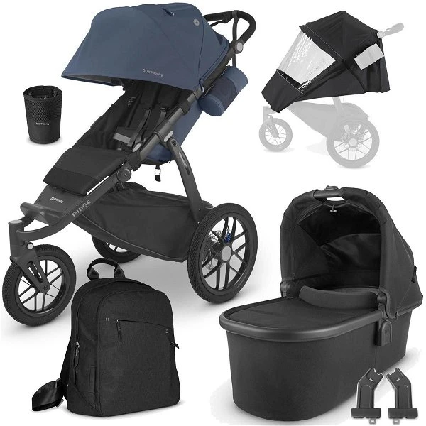 UPPAbaby Ridge Bundle REGGIE Blaugrau Mit 5 Zubehörartikeln 3 UPPAbaby Ridge Bundle REGGIE Blaugrau Mit 5 Zubehörartikeln