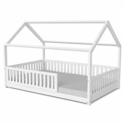 Nature Kid Lilly Hausbett Kiefer Weiß Lackiert Liegefläche 120 X 200 Cm -Baby Online Shop salerno 200x120 weiss 2