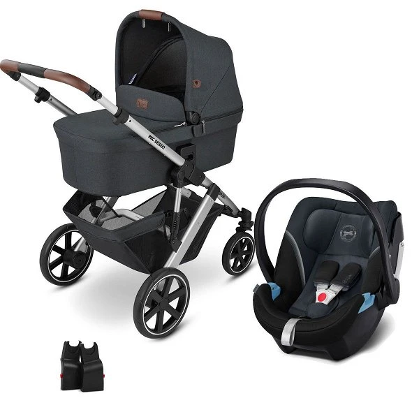 ABC Design Salsa 4 Kinderwagen Bundle Storm Mit Cybex Aton 5 Und Adapter 3 ABC Design Salsa 4 Kinderwagen Bundle Storm Mit Cybex Aton 5 Und Adapter