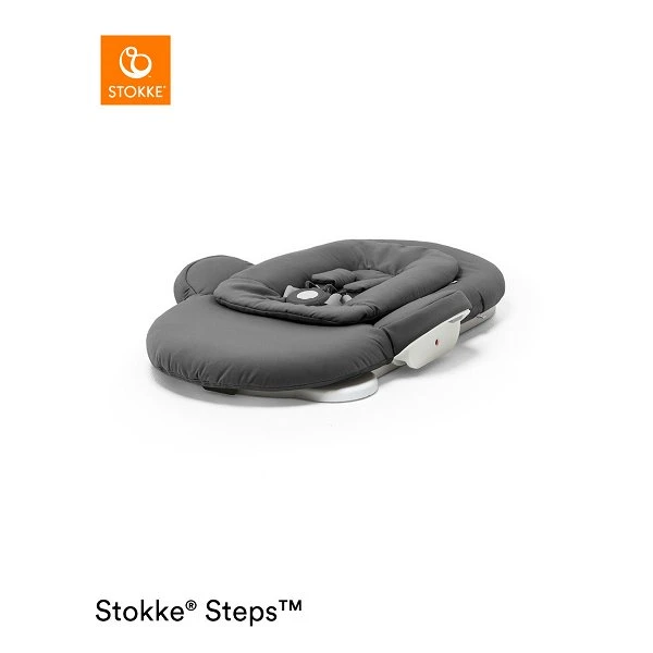 Stokke® Steps™ Bouncer Herringbone Grey Gestell Weiß 4 Stokke® Steps™ Bouncer Herringbone Grey Gestell Weiß – Bild 2