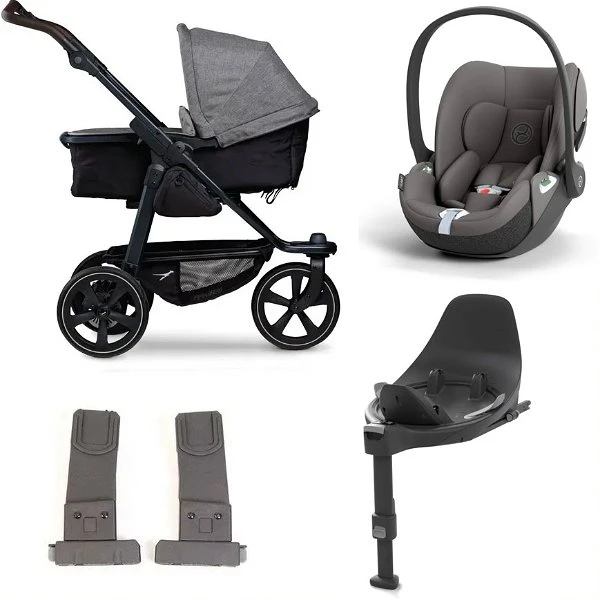 Tfk Mono 2 Kinderwagen Bundle Premium Grau Luftkammer CYBEX Cloud T I-Size + Base + Adapter 3 Tfk Mono 2 Kinderwagen Bundle Premium Grau Luftkammer CYBEX Cloud T I-Size + Base + Adapter